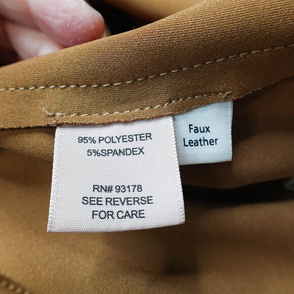 Philosophy Womens Trench Coat XS Tan Faux Suede Minimalist Quiet Luxury Timeless - Picture 7 of 13